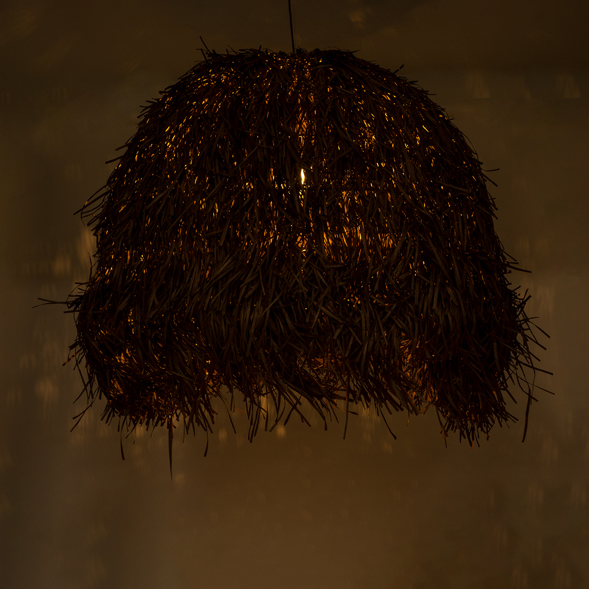 LEDTM® GUADELOUPE 02295 Boho Κρεμαστό Φωτιστικό Οροφής με Ντουί 1 x E27 AC 220-240V IP20 - Καφέ - Μ120 x Π120 x Υ100cm - Image 3