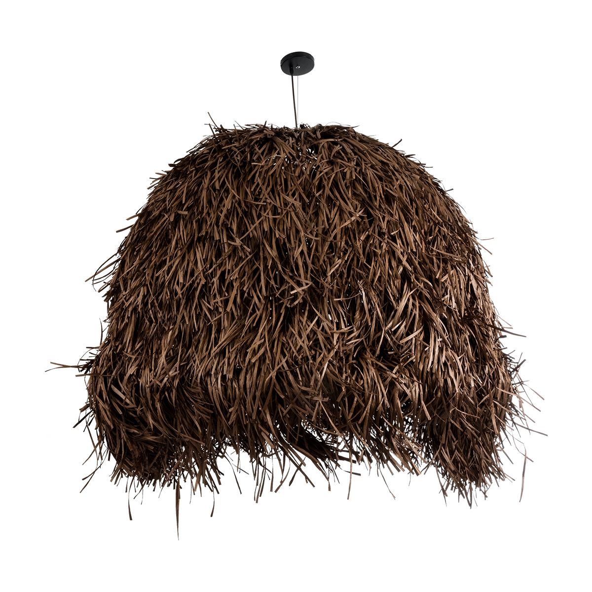 LEDTM® GUADELOUPE 02295 Boho Κρεμαστό Φωτιστικό Οροφής με Ντουί 1 x E27 AC 220-240V IP20 - Καφέ - Μ120 x Π120 x Υ100cm - Image 4