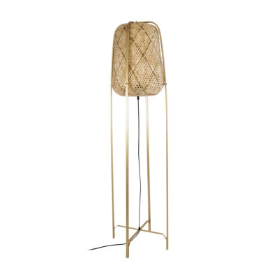 Alternative view of LEDTM® MEILANI 02301 Boho Επιδαπέδιο Φωτιστικό με Ντουί 1 x E27 AC 220-240V IP20 - Χρυσό & Μπεζ - Μ40 x Π40 x Υ150cm