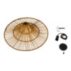 LEDTM® PALERMO 02310 Boho Κρεμαστό Φωτιστικό Οροφής με Ντουί 1 x E27 AC 220-240V IP20 - Καφέ - Μ60 x Π60 x Υ18cm - Image 10