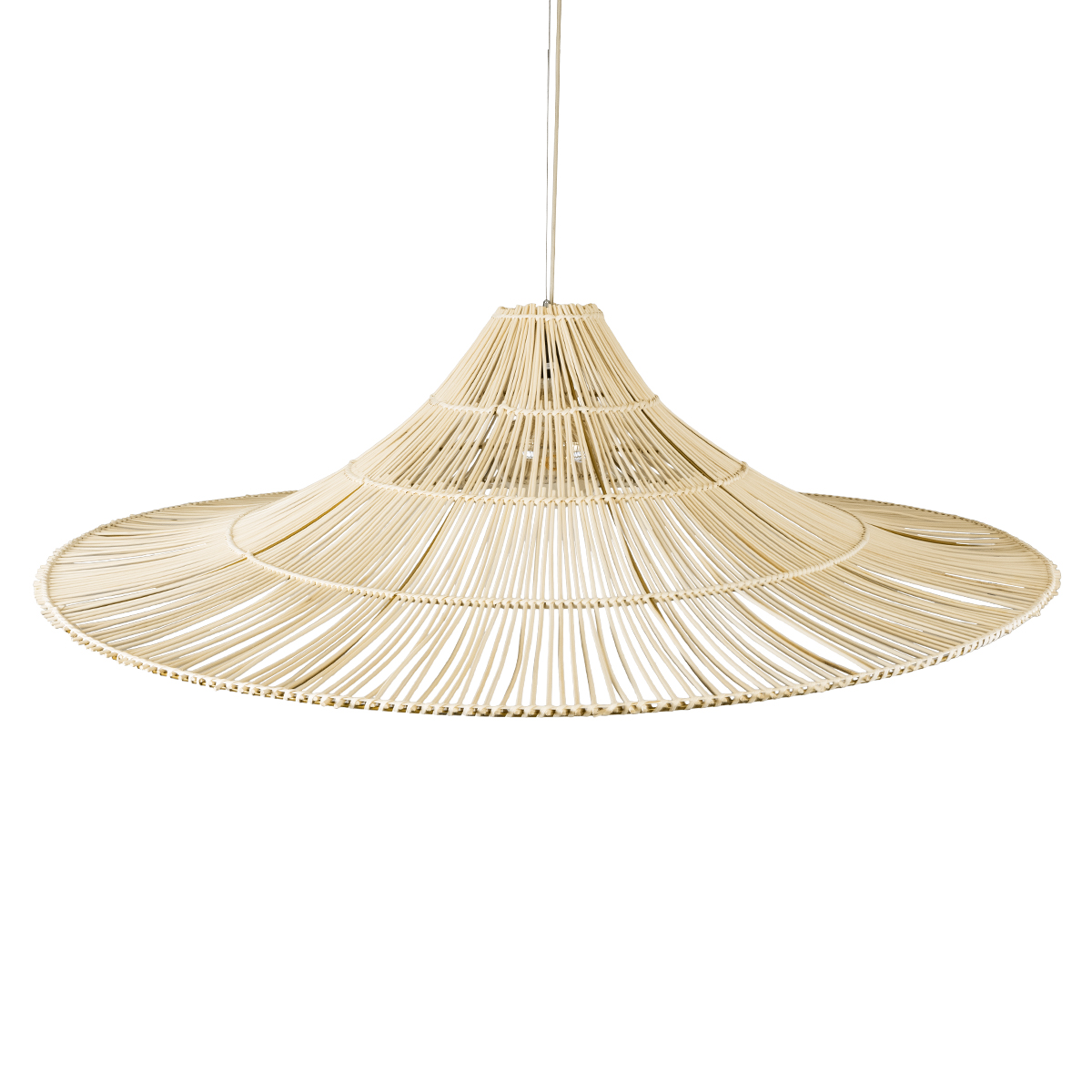 LEDTM® PALERMO 02311 Boho Κρεμαστό Φωτιστικό Οροφής με Ντουί 1 x E27 AC 220-240V IP20 - Μπεζ - Μ160 x Π160 x Υ45cm - Image 7