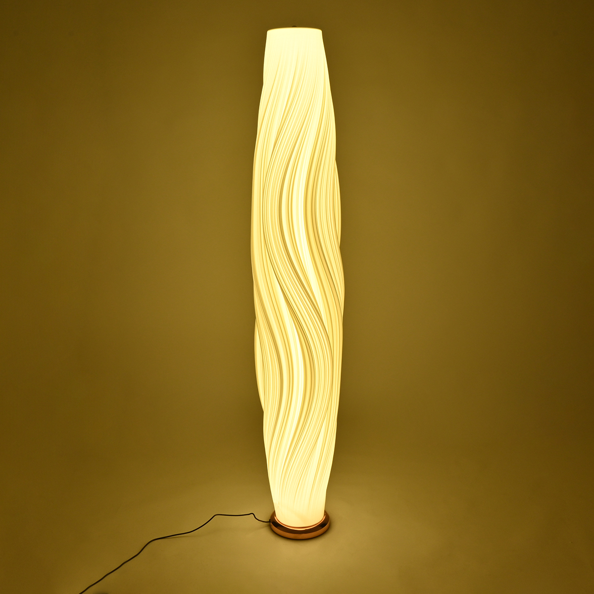 LEDTM® CERULEAN 02312 Μοντέρνο Επιδαπέδιο Φωτιστικό με Ντουί 1 x E27 AC 220-240V IP20 - Μπεζ & Λευκό - Μ30 x Π30 x Υ155cm - Image 3