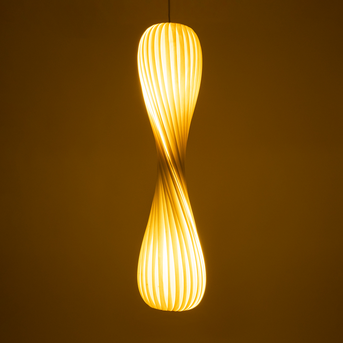 LEDTM® PRAIA 02316 Μοντέρνο Κρεμαστό Φωτιστικό Οροφής με Ντουί 2 x E27 AC 220-240V IP20 - Μπεζ & Λευκό - Μ25 x Π25 x Υ112cm - Image 3