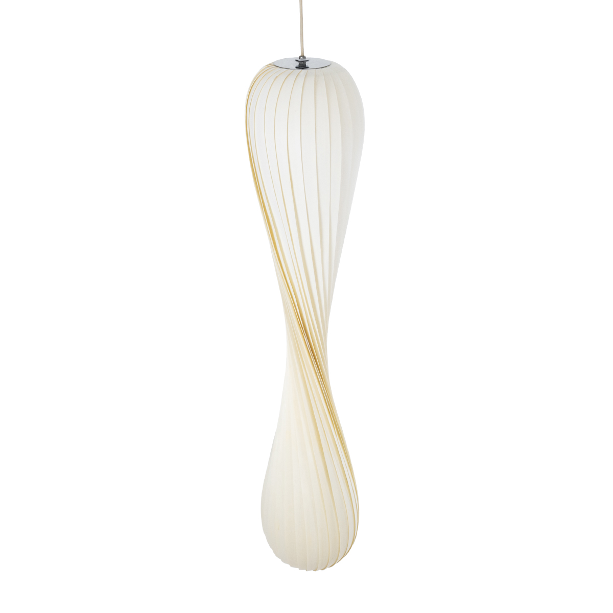 LEDTM® PRAIA 02317 Μοντέρνο Κρεμαστό Φωτιστικό Οροφής με Ντουί 2 x E27 AC 220-240V IP20 - Μπεζ & Λευκό - Μ25 x Π25 x Υ145cm - Image 6