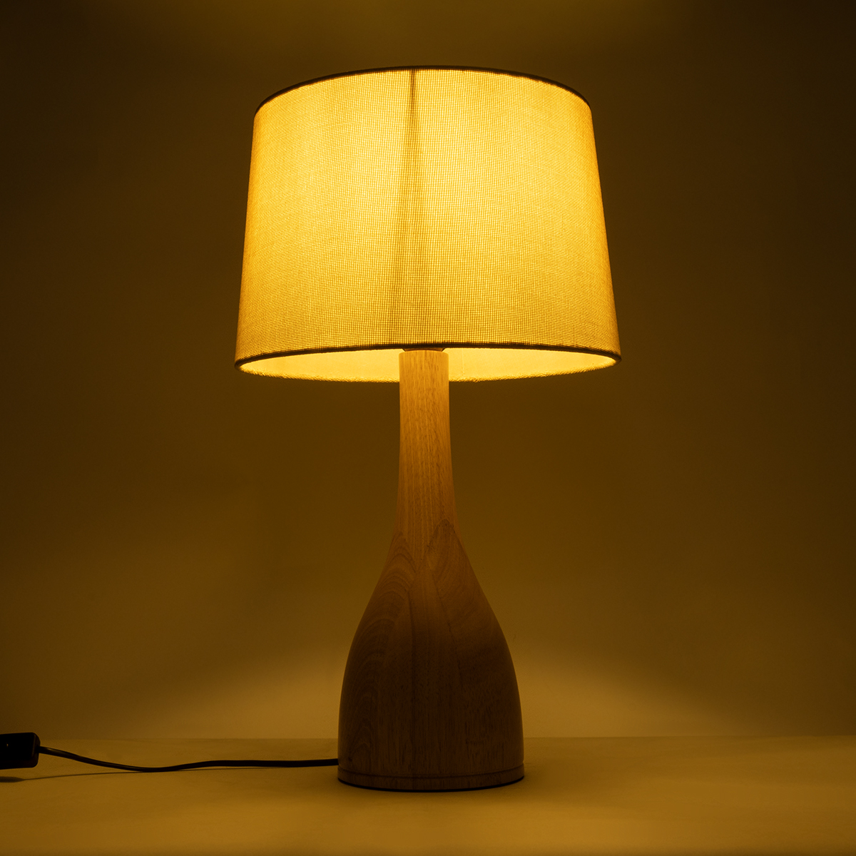LEDTM® BERKBAY 02319 Boho Επιτραπέζιο Φωτιστικό Πορτατίφ με Ντουί 1 x E27 AC 220-240V IP20 - Μπεζ - Μ32 x Π32 x Υ55cm - Image 3