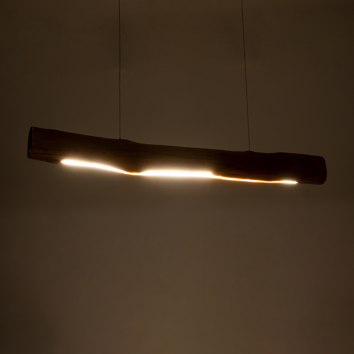 LEDTM® KATRINA 02320 Μοντέρνο Κρεμαστό Φωτιστικό Οροφής LED 24W 1920lm 120° AC 220-240V IP20 Φυσικό Λευκό 4500K - Lumileds SMD Chip - Καφέ - Μ10 x Π10 x Υ100cm - 2 Χρόνια Εγγύηση - Image 3