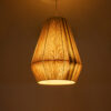 LEDTM® SALERNO 02334 Boho Κρεμαστό Φωτιστικό Οροφής με Ντουί 1 x E27 AC 220-240V IP20 - Μπεζ & Καφέ - Μ50 x Π50 x Υ60cm - Image 3