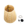 LEDTM® SALERNO 02334 Boho Κρεμαστό Φωτιστικό Οροφής με Ντουί 1 x E27 AC 220-240V IP20 - Μπεζ & Καφέ - Μ50 x Π50 x Υ60cm - Image 10
