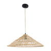 LEDTM® KAIA 02346 Boho Κρεμαστό Φωτιστικό Οροφής με Ντουί 1 x E27 AC 220-240V IP20 - Μπεζ - Μ60 x Π60 x Υ20cm - Image 4