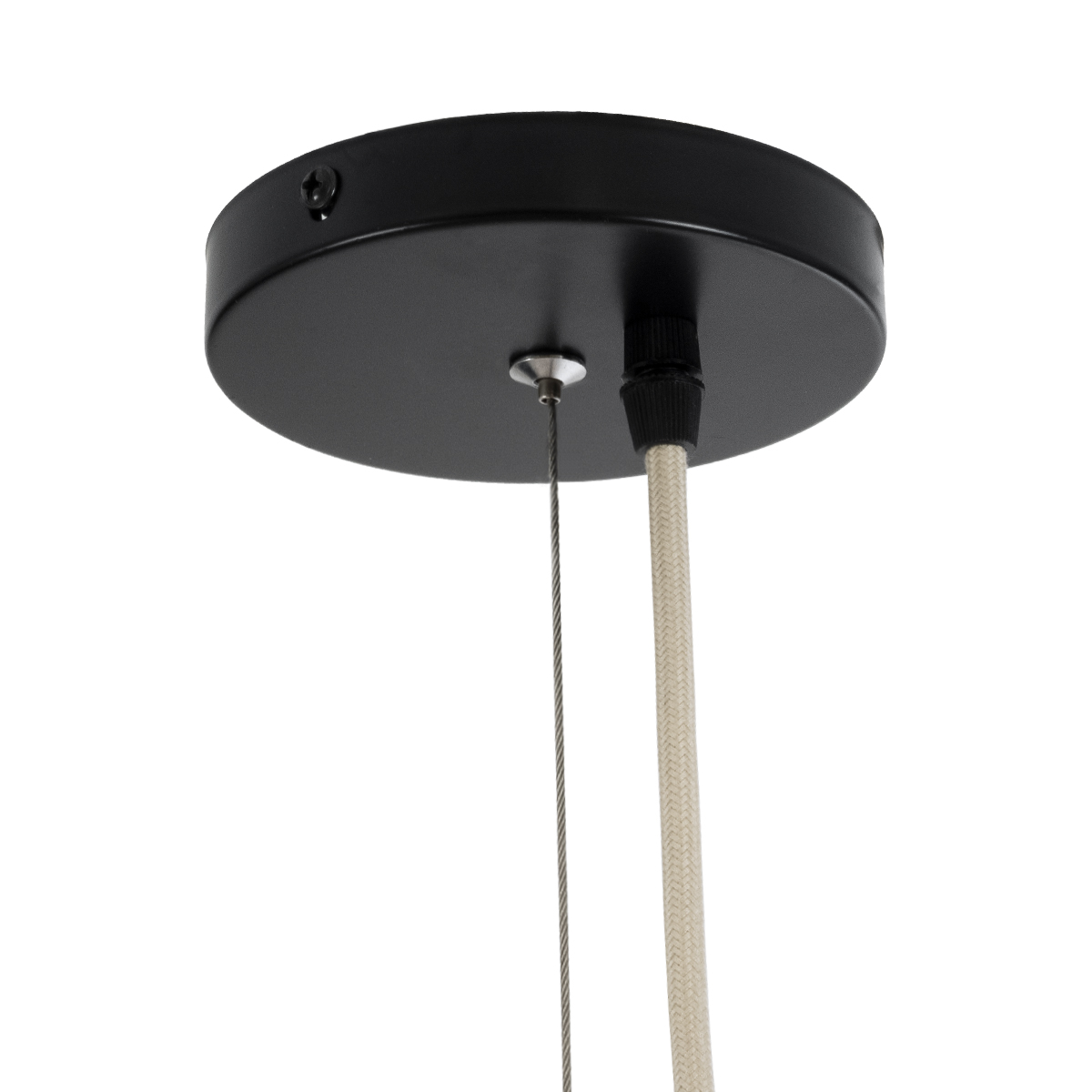 LEDTM® KAIA 02347 Boho Κρεμαστό Φωτιστικό Οροφής με Ντουί 1 x E27 AC 220-240V IP20 - Μπεζ - Μ80 x Π80 x Υ26cm - Image 10