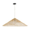 LEDTM® KAIA 02347 Boho Κρεμαστό Φωτιστικό Οροφής με Ντουί 1 x E27 AC 220-240V IP20 - Μπεζ - Μ80 x Π80 x Υ26cm - Image 4