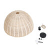 LEDTM® MONTANA 02378 Boho Κρεμαστό Φωτιστικό Οροφής με Ντουί 1 x E27 AC 220-240V IP20 - Μπεζ - Μ50 x Π50 x Υ25cm - Image 10