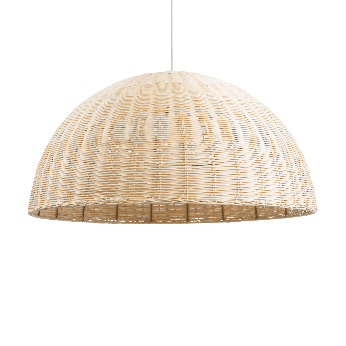 LEDTM® MONTANA 02379 Boho Κρεμαστό Φωτιστικό Οροφής με Ντουί 1 x E27 AC 220-240V IP20 - Μπεζ - Μ80 x Π80 x Υ40cm - Image 2