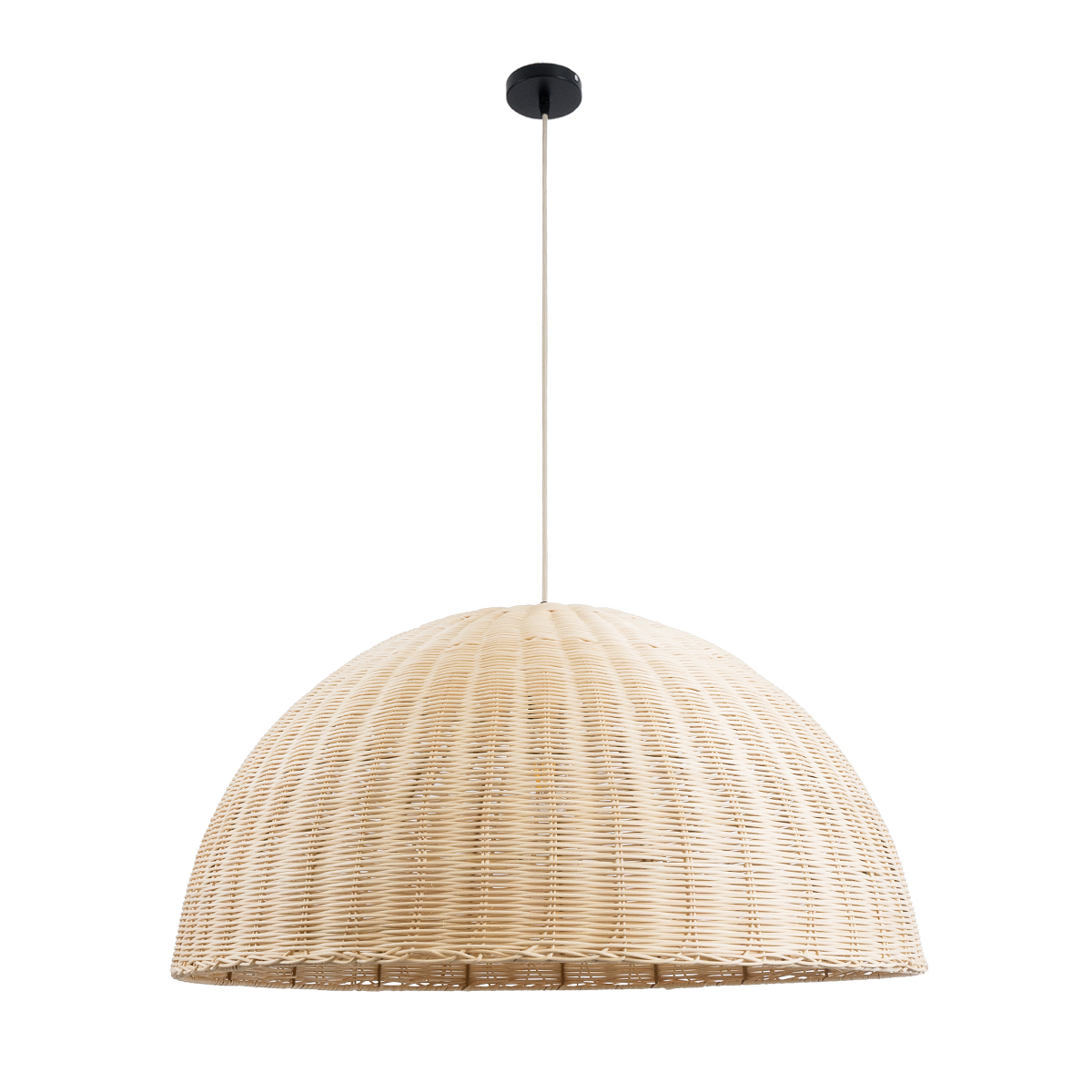 LEDTM® MONTANA 02379 Boho Κρεμαστό Φωτιστικό Οροφής με Ντουί 1 x E27 AC 220-240V IP20 - Μπεζ - Μ80 x Π80 x Υ40cm - Image 4