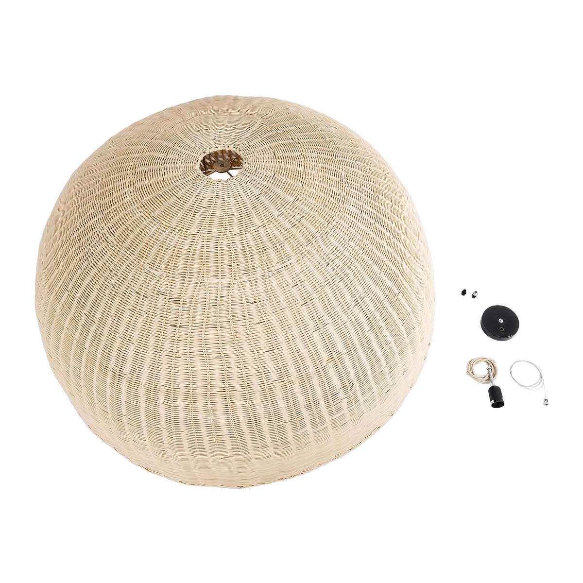 LEDTM® MONTANA 02380 Boho Κρεμαστό Φωτιστικό Οροφής με Ντουί 1 x E27 AC 220-240V IP20 - Μπεζ - Μ120 x Π120 x Υ60cm - Image 10
