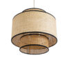 LEDTM® BRAVADO 02386 Boho Κρεμαστό Φωτιστικό Οροφής με Ντουί 1 x E27 AC 220-240V IP20 - Μπεζ - Μ40 x Π40 x Υ35cm - Image 6