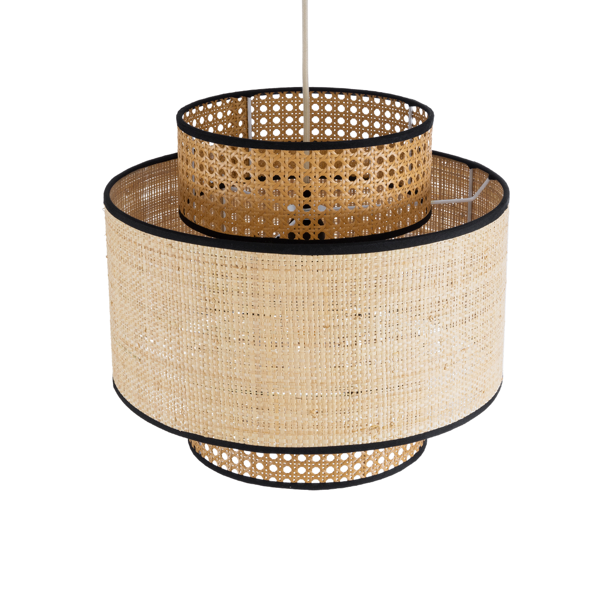 LEDTM® BRAVADO 02386 Boho Κρεμαστό Φωτιστικό Οροφής με Ντουί 1 x E27 AC 220-240V IP20 - Μπεζ - Μ40 x Π40 x Υ35cm - Image 7