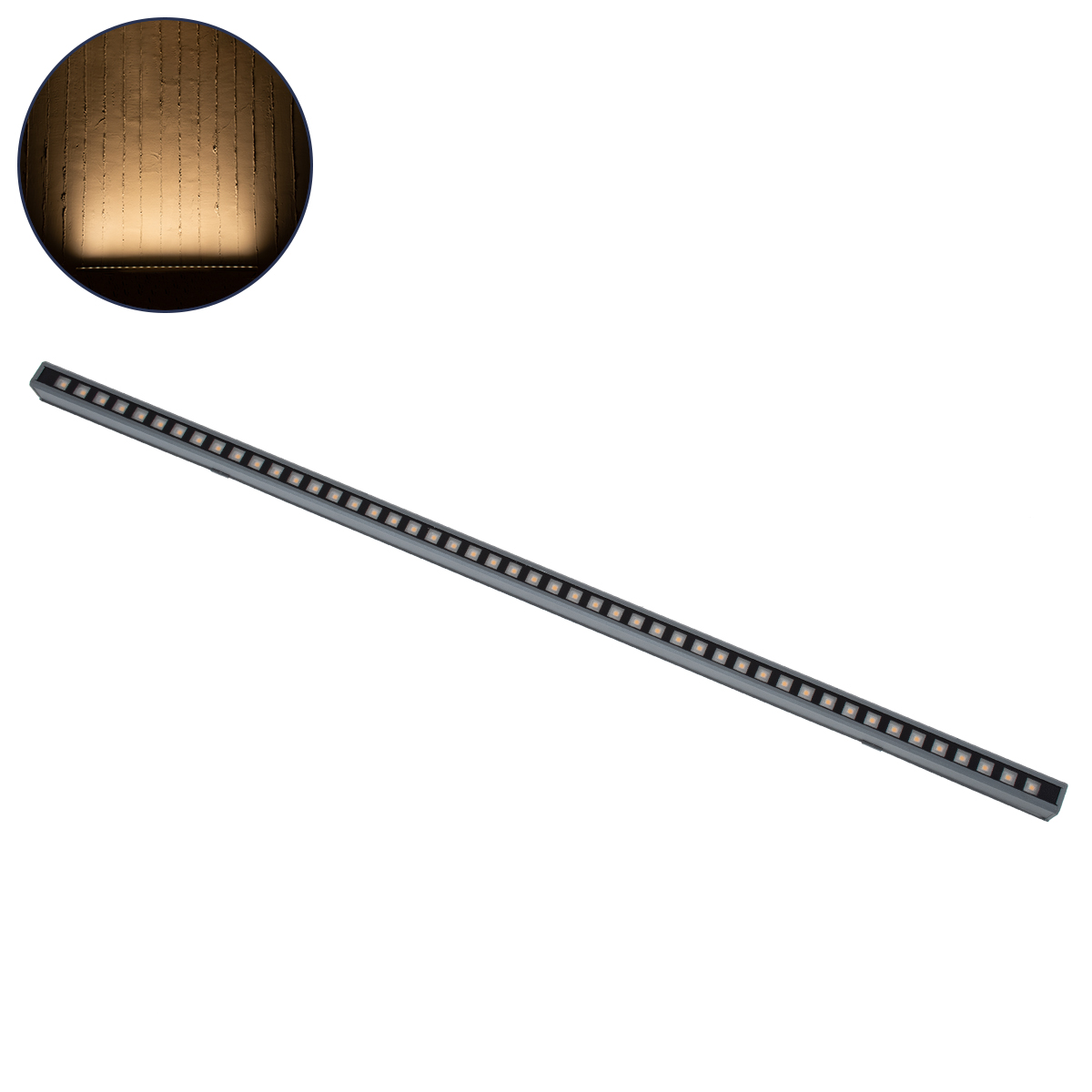 LEDTM® DIGIBAR 90211 Ψηφιακή Pixel Addressable Facade Μπάρα LED 12W 840lm 45° DC 24V Αδιάβροχο IP65 8 x Pixel Θερμό Λευκό 2700K Dimmable DMX512 SPI/TTL Protocol IC UCS512C4 - Bridgelux SMD Chip - Γκρι Ανθρακί - Μ100 x Π3.5 x Υ3.2cm - 3 Χρόνια Εγγύηση - Image 2