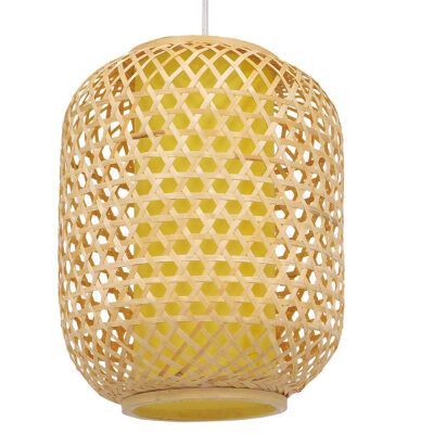 Alternative view of LEDTM® MAURITIUS 00899 Boho Κρεμαστό Φωτιστικό Οροφής με Ντουί 1 x E27 AC 220-240V IP20 - Μπεζ - Μ30 x Π30 x Υ40cm