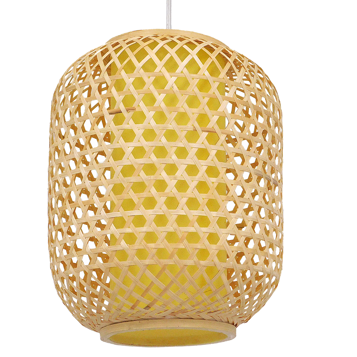 LEDTM® MAURITIUS 00899 Boho Κρεμαστό Φωτιστικό Οροφής με Ντουί 1 x E27 AC 220-240V IP20 - Μπεζ - Μ30 x Π30 x Υ40cm - Image 2