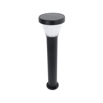 Alternative view of LEDTM® SOLARDIS 90523 Φωτιστικό Κολωνάκι Κήπου LED 10W 180lm 120° με Ενσωματωμένο Φωτοβολταϊκό Panel 6V 5W & Επαναφορτιζόμενη Μπαταρία Li-ion 3.2V 6000mAh με Αισθητήρα Ημέρας-Νύχτας Αδιάβροχο IP65 Ψυχρό Λευκό 6000K - Μαύρο - Μ24 x Π24 x Υ88cm - 2 Χρόνια Εγγύηση