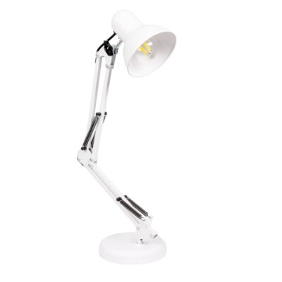 Alternative view of LEDTM® DESK 01539 Μοντέρνο Επιτραπέζιο Φωτιστικό Πορτατίφ με Ντουί 1 x E27 AC 220-240V IP20 - Λευκό - Μ15 x Π15 x Υ67cm