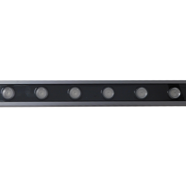 LEDTM® WASHER-MOZA 05107 Μπάρα Φωτισμού Wall Washer LED 24W 2400lm 10-30° DC 24V Αδιάβροχο IP66 RGB Dimmable - Γκρι Ανθρακί - Μ100 x Π4 x Υ5cm - 3 Χρόνια Εγγύηση - Image 5