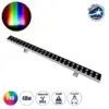 LEDTM® WASHERMOZA 90163 Μπάρα Φωτισμού Wall Washer LED 48W 4080lm 10-30° DC 24V Αδιάβροχο IP66 Πολύχρωμο RGB Dimmable - Bridgelux SMD Chip - Γκρι Ανθρακί - Μ100 x Π8.5 x Υ4cm - 3 Χρόνια Εγγύηση