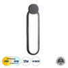 LEDTM® ILDI 61088 Μοντέρνο Κρεμαστό Φωτιστικό Οροφής LED 12W 1200lm 300° AC 220-240V IP20 Ρυθμιζόμενο Λευκό CCT με On/Off 2700K/4500K/6000K - Lumileds SMD Chip - Μαύρο Ματ - Μ10 x Π2.3 x Υ38cm - 3 Χρόνια Εγγύηση - Image 2