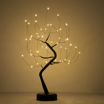 Alternative view of LEDTM® 71589 Επιτραπέζιο Φωτιστικό Πορτατίφ LED 3W 300lm 360° με Μπαταρίες (Δεν Περιλαμβάνονται) IP20 Θερμό Λευκό 3000K Μαύρο Πλαστικό - Μ40 x Π40 x Υ50cm - 2 Xρόνια Εγγύηση