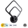 LEDTM® ANNA 61085 Μοντέρνο Φωτιστικό Τοίχου - Απλίκα LED 15W 1800lm 300° AC 220-240V IP20 Ρυθμιζόμενο Λευκό CCT με On/Off 2700K/4500K/6000K - Lumileds SMD Chip - Μαύρο Ματ - Μ25 x Π8 x Υ30cm - 3 Χρόνια Εγγύηση - Image 2