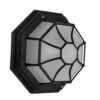 LEDTM® RUBY 00912 Vintage Φωτιστικό Οροφής με Ντουί 1 x E27 AC 220-240V IP20 - Μαύρο & Λευκό - Μ27 x Π27 x Υ12cm - Image 2