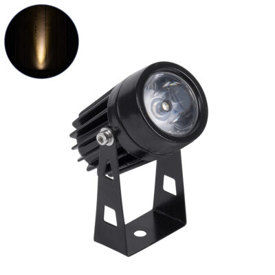 Alternative view of LEDTM® SPOTTOLA 90631 Αρχιτεκτονικό Σποτ Φωτισμου LED 1W 110lm 10° DC 24V Αδιάβροχο IP65 Θερμό Λευκό 2700K Dimmable - Bridgelux SMD Chip - Γκρι Ανθρακί Ματ - Μ5 x Π5 x Υ9cm - 3 Χρόνια Εγγύηση