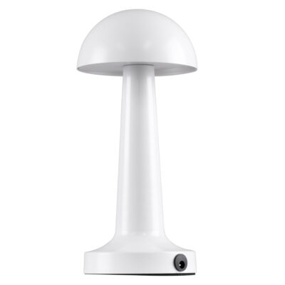 Alternative view of LEDTM® COCO 76508 Επαναφορτιζόμενο Επιτραπέζιο Φωτιστικό Πορτατίφ LED 1.5W 105lm 120° DC 5V IP44 Θερμό Λευκό 2700K Dimmable Λευκό Αλουμίνιο - Μ10 x Π10 x Υ22cm - 2 Xρόνια Εγγύηση