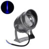 LEDTM® SPOTXENIA 90634 Σποτ Φωτισμου με Αντιθαμβωτική Γρίλια LED 16W 1360lm 3° DC 24V Αδιάβροχο IP65 Μπλε Dimmable - Bridgelux COB Chip - Σφυρήλατο Γκρι Ανθρακί - Μ9 x Π9 x Υ12cm - 3 Χρόνια Εγγύηση - Image 2