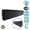 LEDTM® DISPLAY 90304 Κυλιόμενη Ψηφιακή Επιγραφή P10 Διπλής Όψης LED AC 220-240V Αδιάβροχο IP65 Πορτοκαλί - WiFi Control μέσω FK APP - Αισθητήρας Θερμοκρασίας & Υγρασίας - Μ104 x Π12 x Υ20cm - 2 Χρόνια Εγγύηση - Image 3