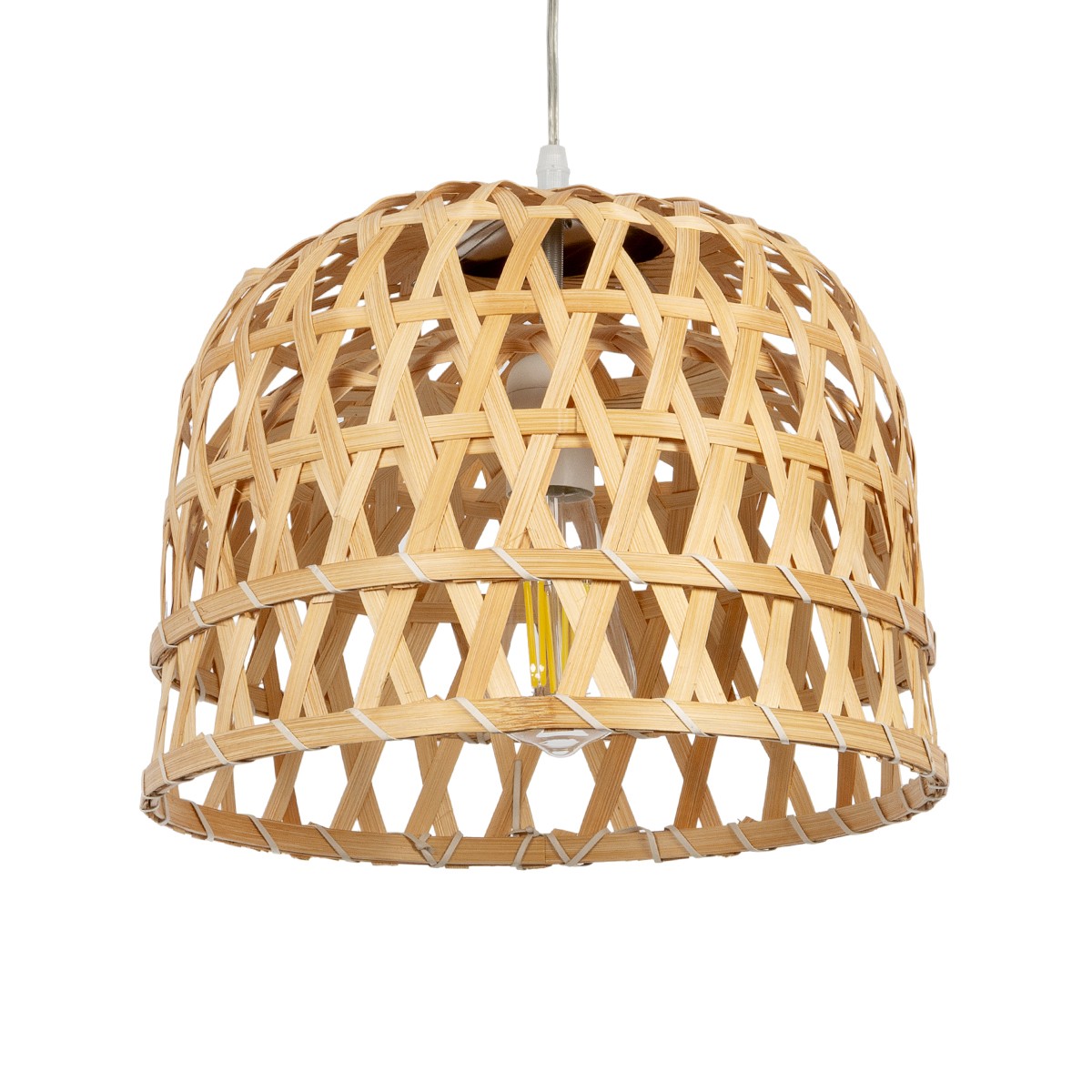 LEDTM® MANGEA 01634 Boho Κρεμαστό Φωτιστικό Οροφής με Ντουί 1 x E27 AC 220-240V IP20 - Μπεζ - Μ32 x Π32 x Υ30cm