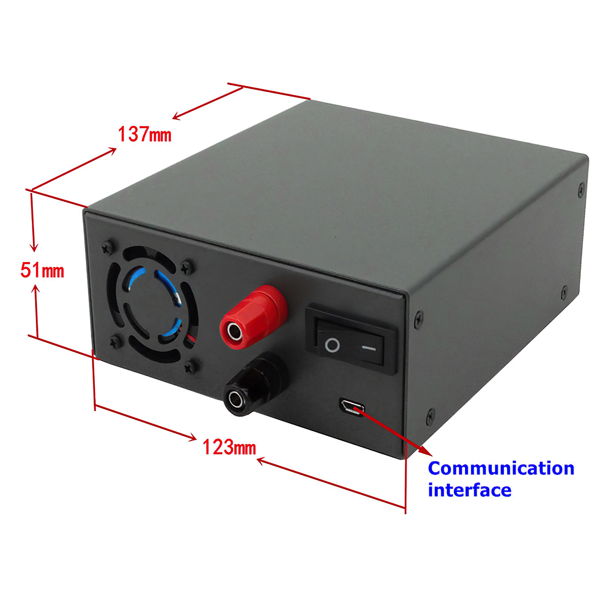 LEDTM® 79984 DPS5020-USB-BT Ψηφιακό Δοκιμαστικό Εργαλείο Ηλεκτρονικού/Τεχνικού Τμήματος Ρυθμιζόμενης Τάσης & Ampere - Βολτόμετρο/Αμπερόμετρο/Βατόμετρο Μετατροπέας με LCD Οθόνη Max Output 0-20A/DC 0-50V/0-1000W με Micro USB & Βluetooth APP - Image 4