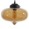 LEDTM® QUINN 01029 Vintage Κρεμαστό Φωτιστικό Οροφής με Ντουί 1 x E27 AC 220-240V IP20 - Μελί & Μαύρο - Μ26 x Π26 x Υ20cm - Image 5