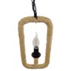 LEDTM® LINDELL 10001110 Vintage Κρεμαστό Φωτιστικό Οροφής με Ντουί 1 x E14 AC 220-240V IP20 - Μπεζ & Μαύρο - Μ18 x Π18 x Υ33cm - Image 7