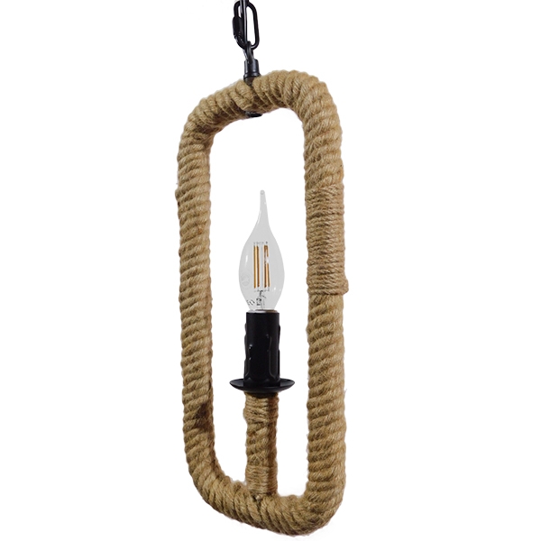 LEDTM® LINDELL 10001110 Vintage Κρεμαστό Φωτιστικό Οροφής με Ντουί 1 x E14 AC 220-240V IP20 - Μπεζ & Μαύρο - Μ18 x Π18 x Υ33cm - Image 8