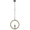 LEDTM® LINDELL 10001111 Vintage Κρεμαστό Φωτιστικό Οροφής με Ντουί 1 x E14 AC 220-240V IP20 - Μπεζ & Μαύρο - Μ37 x Π2.5 x Υ37cm - Image 4