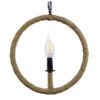LEDTM® LINDELL 10001111 Vintage Κρεμαστό Φωτιστικό Οροφής με Ντουί 1 x E14 AC 220-240V IP20 - Μπεζ & Μαύρο - Μ37 x Π2.5 x Υ37cm - Image 5