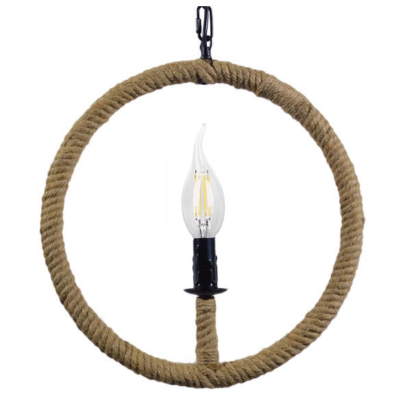 LEDTM® LINDELL 10001111 Vintage Κρεμαστό Φωτιστικό Οροφής με Ντουί 1 x E14 AC 220-240V IP20 - Μπεζ & Μαύρο - Μ37 x Π2.5 x Υ37cm - Image 5
