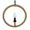 LEDTM® LINDELL 10001111 Vintage Κρεμαστό Φωτιστικό Οροφής με Ντουί 1 x E14 AC 220-240V IP20 - Μπεζ & Μαύρο - Μ37 x Π2.5 x Υ37cm - Image 6