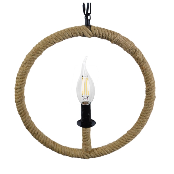 LEDTM® LINDELL 10001111 Vintage Κρεμαστό Φωτιστικό Οροφής με Ντουί 1 x E14 AC 220-240V IP20 - Μπεζ & Μαύρο - Μ37 x Π2.5 x Υ37cm - Image 6