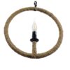 LEDTM® LINDELL 10001111 Vintage Κρεμαστό Φωτιστικό Οροφής με Ντουί 1 x E14 AC 220-240V IP20 - Μπεζ & Μαύρο - Μ37 x Π2.5 x Υ37cm - Image 7