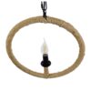 LEDTM® LINDELL 10001111 Vintage Κρεμαστό Φωτιστικό Οροφής με Ντουί 1 x E14 AC 220-240V IP20 - Μπεζ & Μαύρο - Μ37 x Π2.5 x Υ37cm - Image 9