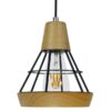LEDTM® AKRON 10001133 Μοντέρνο Κρεμαστό Φωτιστικό Οροφής με Ντουί 1 x E27 AC 220-240V IP20 - Μπεζ & Μαύρο - Μ19 x Π19 x Υ22cm - Image 6