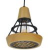 LEDTM® AKRON 10001133 Μοντέρνο Κρεμαστό Φωτιστικό Οροφής με Ντουί 1 x E27 AC 220-240V IP20 - Μπεζ & Μαύρο - Μ19 x Π19 x Υ22cm - Image 7